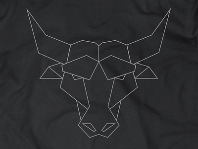 Bull design for t-shirt bull geometric t shirt