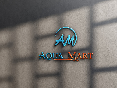 Logo For Aqua Mart branding graphic design logo