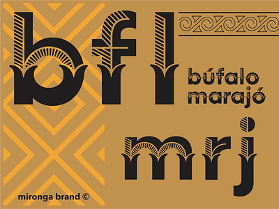 MARAJÓ - MIRONGA BRAND alphabet amazon amazon island bioeconomy buffalo doce de leite ilha do marajó lettering marajó