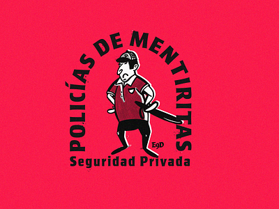 Policias de Mentiritas... design illustration printed material punk punkrock questioneverything sticker stickers typography vector