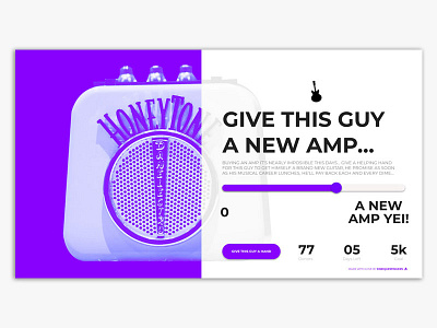 Crowdfunding for an Amp ui ux