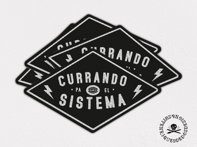 Currando Para El Sistema - Patches clampdown embroided patches punkrock theclash workingclass