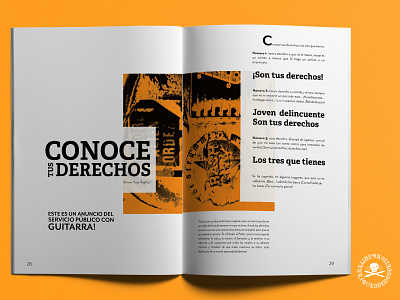 Conoce Tus Derechos design fanzine punk punkrock questioneverything theclash typography