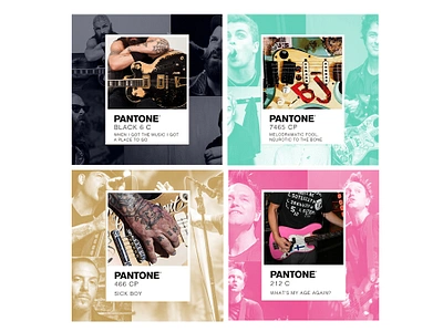 PUNX PANTONE SERIES V2 design editorial design guitars music punk punkrock questioneverything