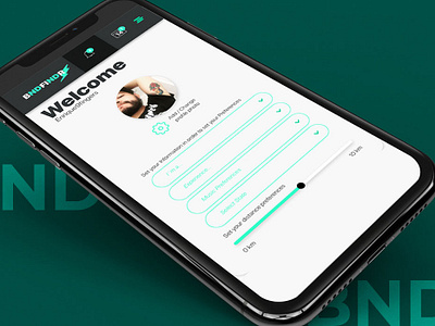 BNDFINDR User Setup Screen app design dailyui design experience design ui user interface design uxdesign