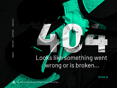 Daily UI Challenge No. 8 - Settings Screen 404 Page