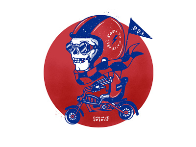 Born to raise hell... design illustration lemmyisgod motorbike motorcycle motörhead punk punkrock questioneverything sticker stickers vector