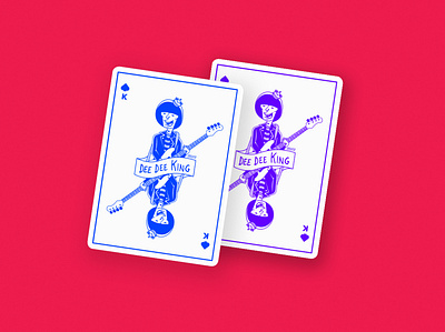 Dee Dee King Playing Card design illustration punk punkrock questioneverything ramones vector weekly challenge weekly warm up