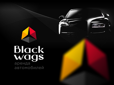 logo Black Wags 2 branding car design logo rr