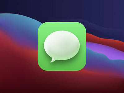 macOS Big Sur Messages Icon Recreated