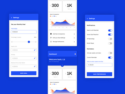 UI Challenge 007 | Settings dataviz finances mobile mobile app setting settings ui spendings tracker ui ux visual identity visualization