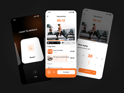 Workout- Mobile App Design UI/UX