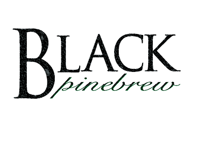 Black PineBrew Logo concept beverages branding concept design icon illustration labeldesign logo logo design typography vector