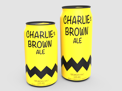 Charlie's Brown Ale Can Design Concept