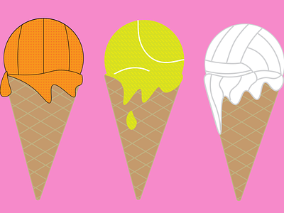 Sport Flavored Ice Cream graphic design graphic art graphics ice cream illustrator illustrator cc sports