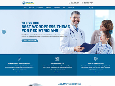 Pediatric WordPress Theme beauty beauty shop care cosmetology counseling dermatology wordpress theme health