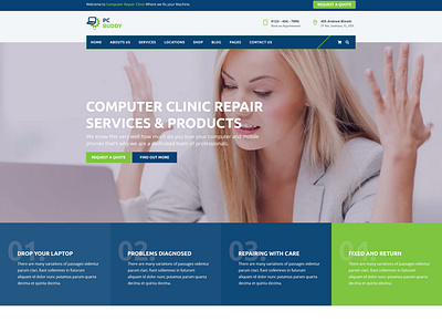 PcBuddy – Computer Repair PSD Template