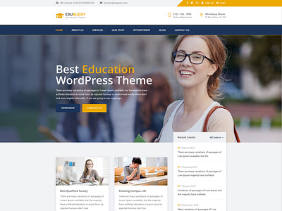 EduBuddy – Education Center PSD Template