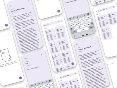 Daily UI #065 - Notes Widget Light Theme by Rhema Leverett on Dribbble