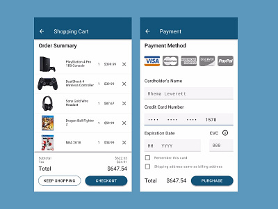 Daily UI 002 - Credit Card Checkout challenge checkout credit card daily ui ui ui ux design ux