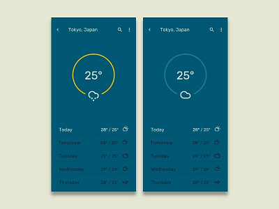 Daily UI 037 - Weather app challenge daily daily ui design mobile ui ui ux design ux weather
