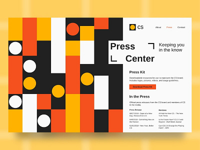 Daily UI 051 - Press Page