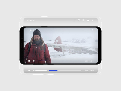 Daily UI 057 - Video Player 057 app challenge daily ui design minimal mobile player ui ux video