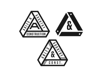 Constructing Logos a branding construction icon logo