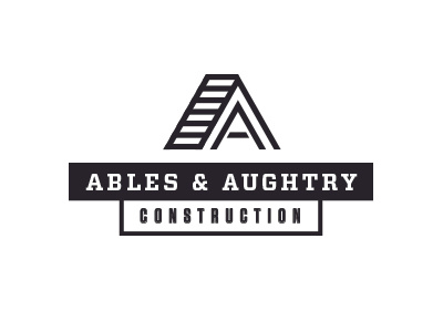 A-frame a branding construction house icon logo