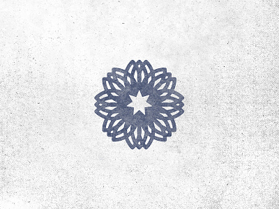 Medallion bloom church identity logo star