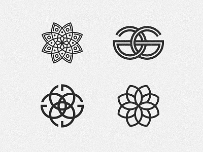 Glaze branding g geometric icon identity leaf logo shapes