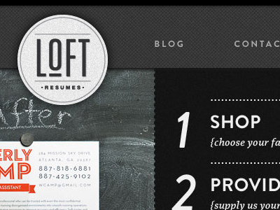Loft 6 design loft resumes seal typography web