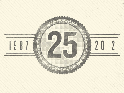 25 25 anniversary jmg logo seal