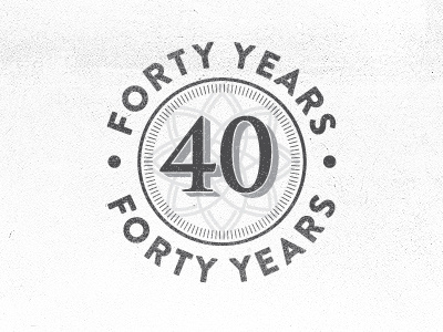 40 Olde Mill 40 anniversary logo seal