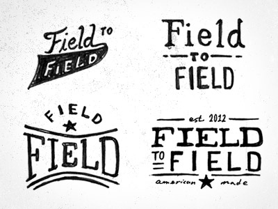 Field To Field 1 branding college letters logos star university