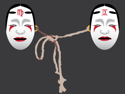 Noh Theatre Tattoo Design