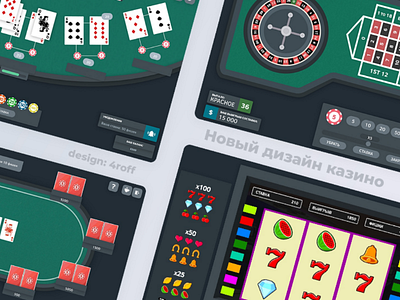 [UI/UX] Casino blackjack card casino poker poker chips slot game