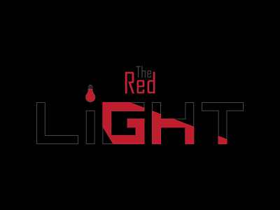 Red Light adobe adobeillustrator bulb color design illustration illustrator light red type vector vector art vectorillustration