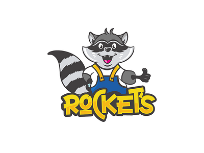 Rockets branding cartoon character colorful cute design illustration logo mascot