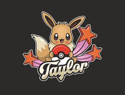 Eevee branding cartoon character colorful creative cute design illustraion illustration logo mascot pokemon