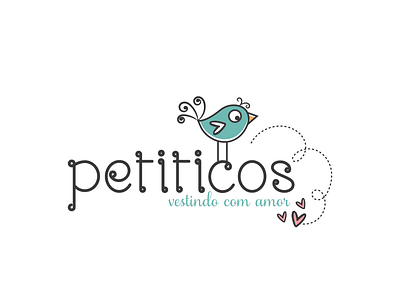 Petiticos baby baby clothes bird branding clothing curl cute hand drawn heart illustration logo store