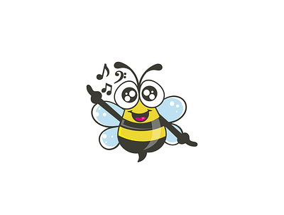 Bee Dancing bee branding cartoon character colorful creative cute design illustration logo mascot