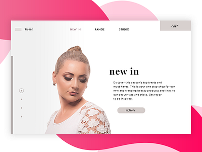 Concept for beauty landing page beauty branding design digital design ecommerce graphic graphic design identity marketing minimal personalisation photography typography ui ux web web design website