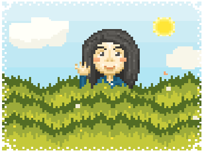 Jenny In The Weeds animation kawaii nature pixel art