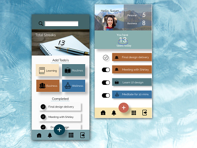 Todo Apps UI Elements app clean design mobile signup simple ui website