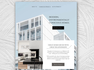 Architecture Firm Website branding clean design simple ui website
