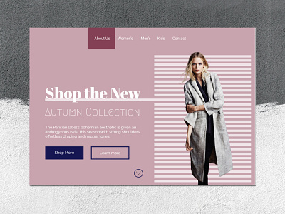 Fashion Website Landing Page