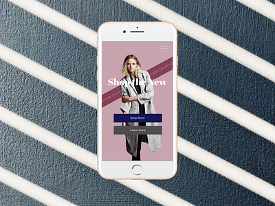 Women's Fashion Landing Page for mobile