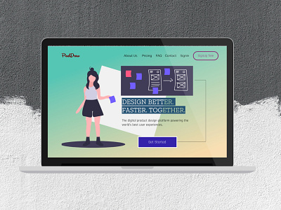 PixelDraw Landing Page