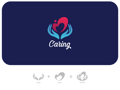 Caring Logo Concept branding caring caringlogo charitylogo design donationlogo hand heart logo illustration logo lovecraft lovelogo minimal motherlove